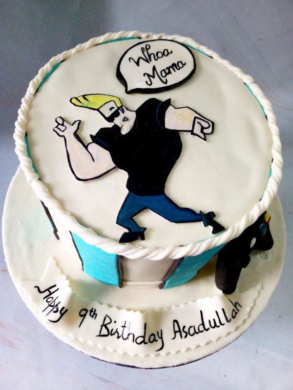 Johnny Bravo Themed Cake