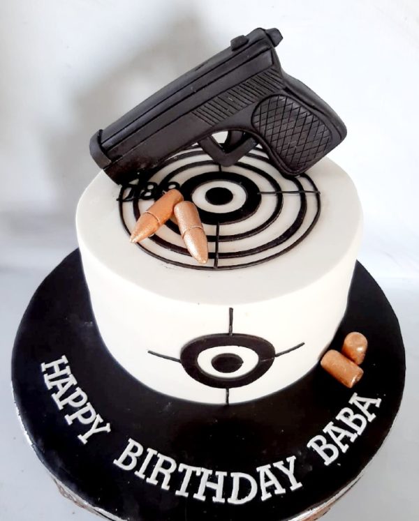 9mm Gun Cake
