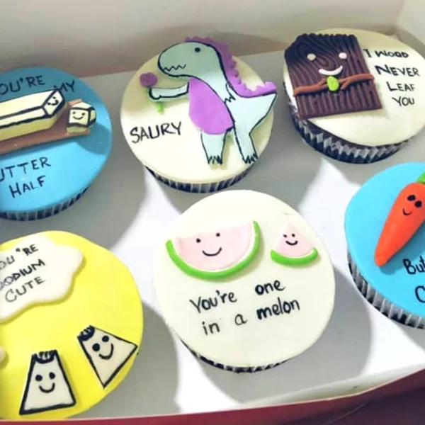 Sweet Message Cupcakes (Min. Qty: 6)