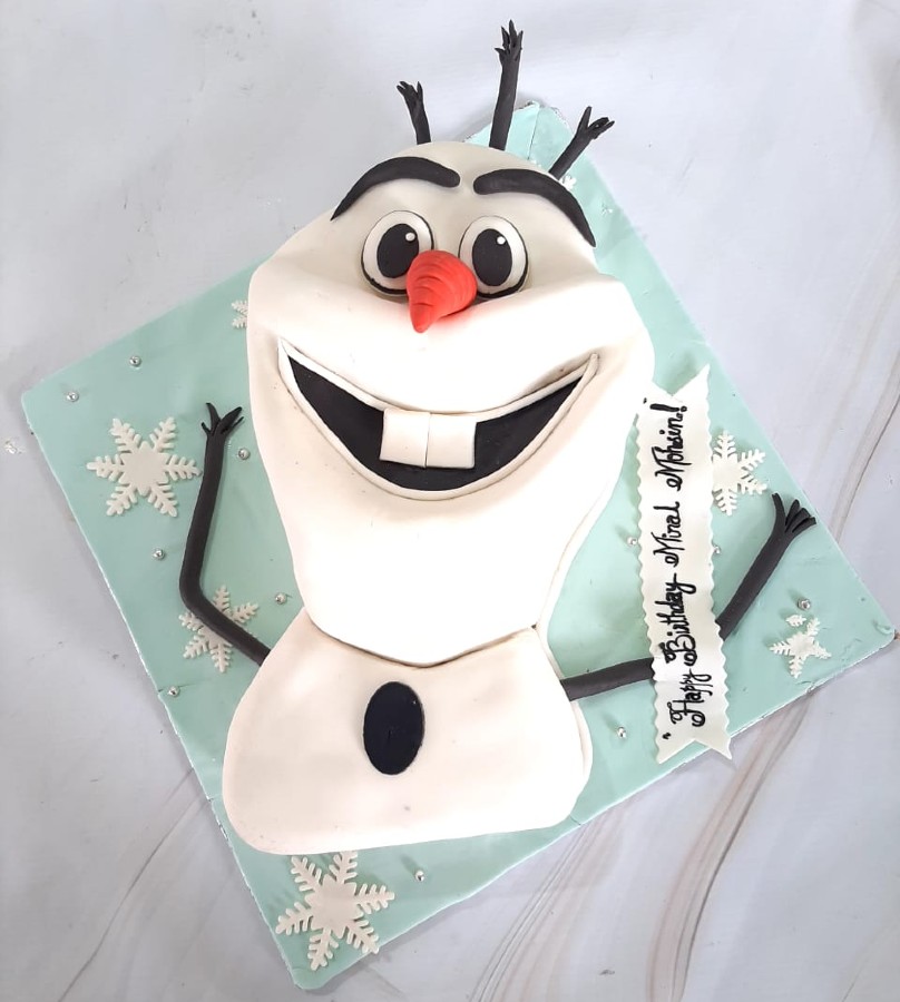 Frozen Olaf Themed Cake