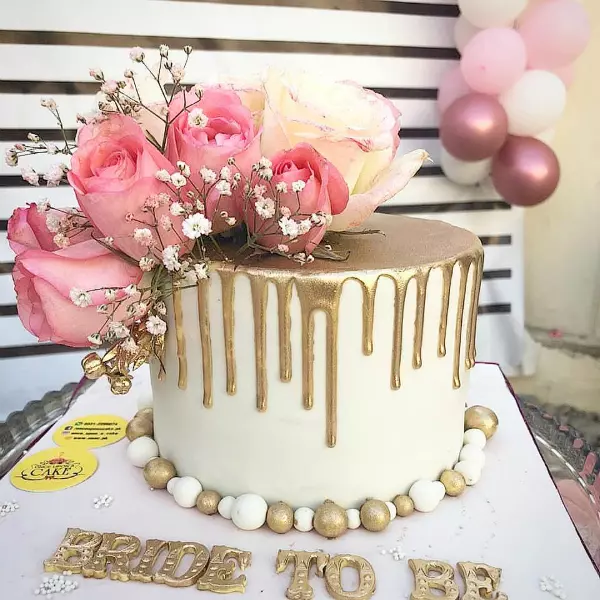 Flowers With Golden Drips