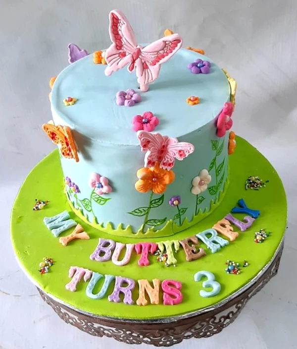 Spring Garden Themed Cake