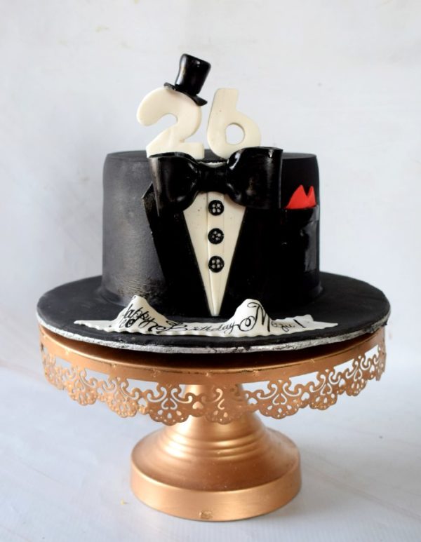Tuxedo Themed Cake