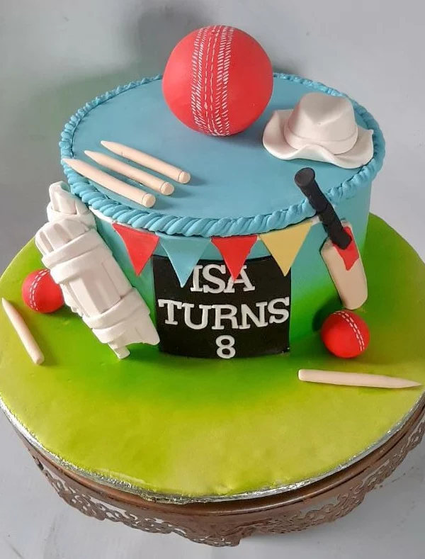 Cricket Themed Cake