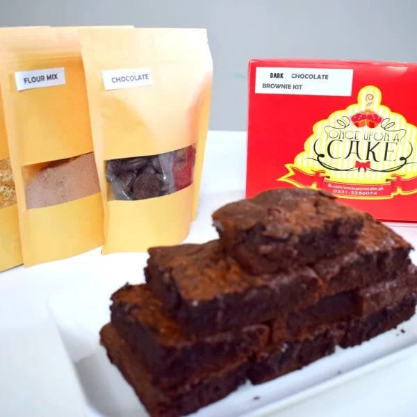 Dark Chocolate Fudge Brownies Kit