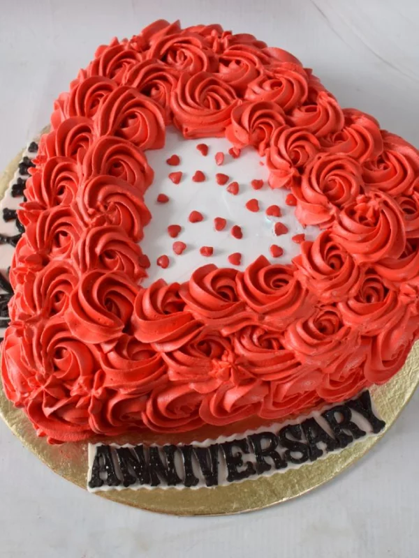Red Heart Cake