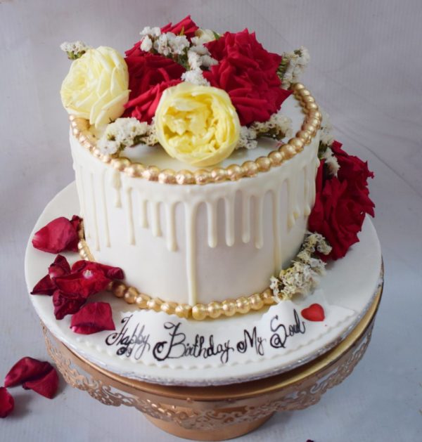 Rustic Floral Cake