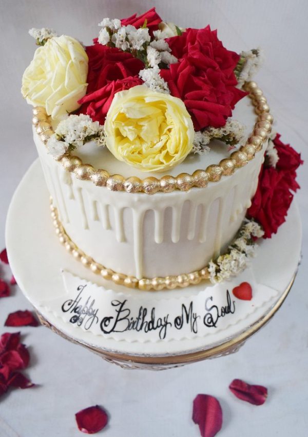 Rustic Floral Cake