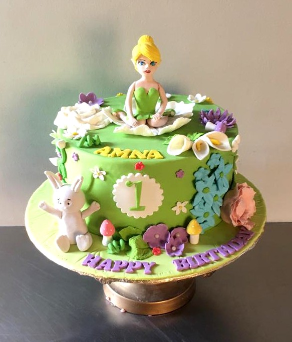 Tinkerbell Themed Cake
