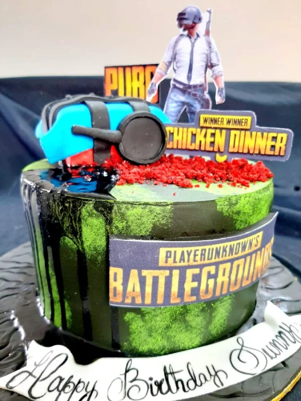 PUBG Themed Cake