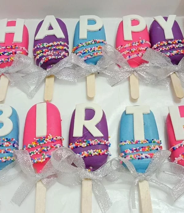 Happy Birthday Cakesicles (Min. Qty: 6)