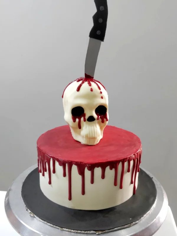 Pierced Skull Cake