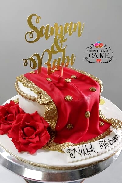 Walima Theme 3 Tier Anniversary - Marriage anniversary cake CF