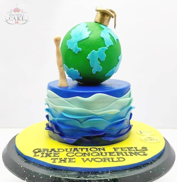 Globe Graduation Cake