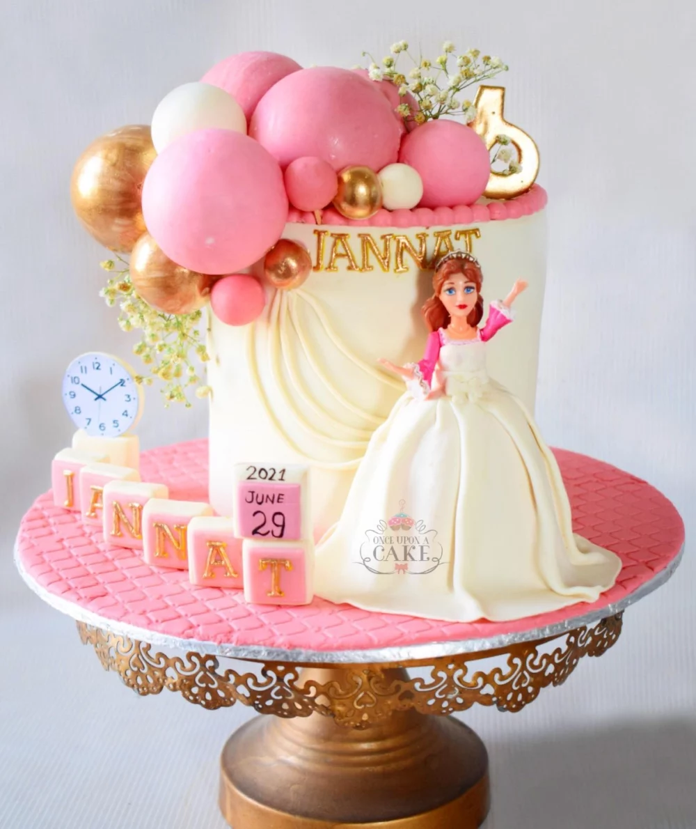 Pink Doll Cake