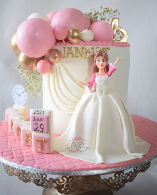 Pink Doll Cake
