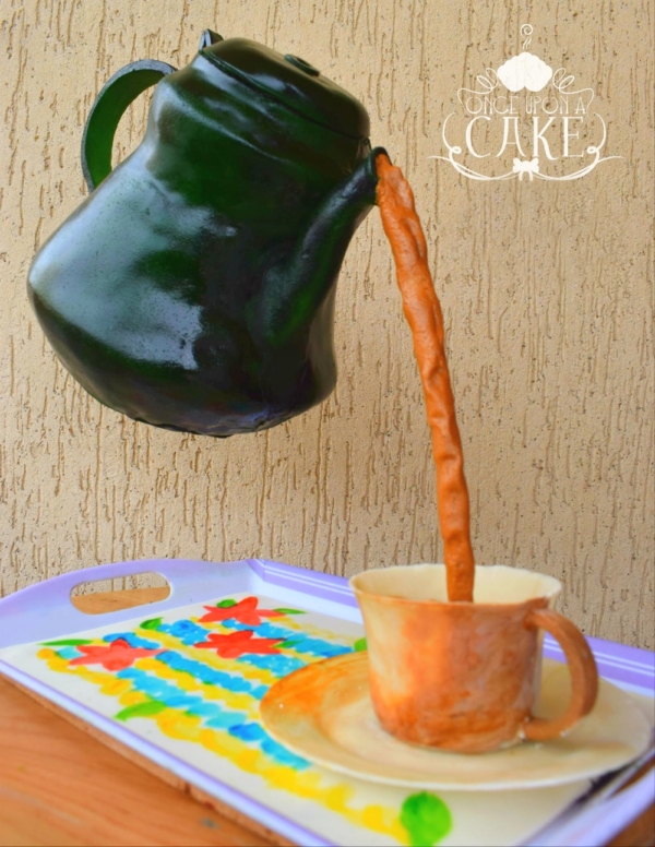 Flying Teapot Cake