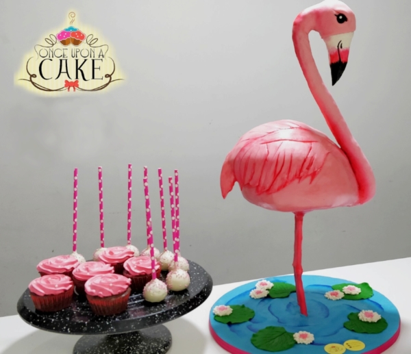 Giant Flamingo Cake