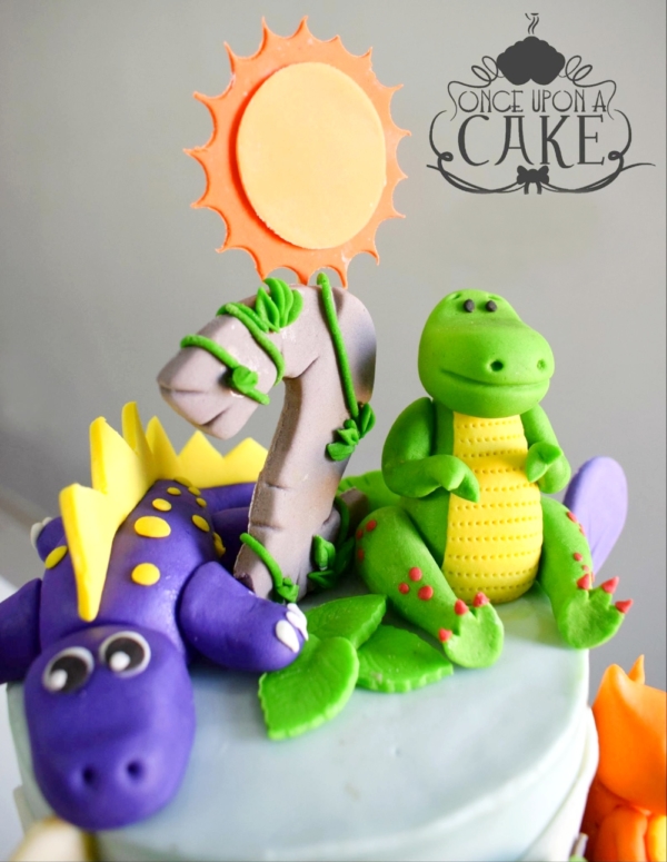 Baby Dino Party Cake