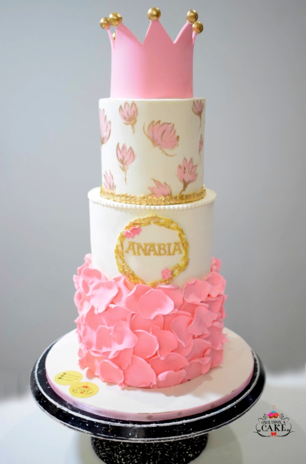 Three-tier Pink Cake
