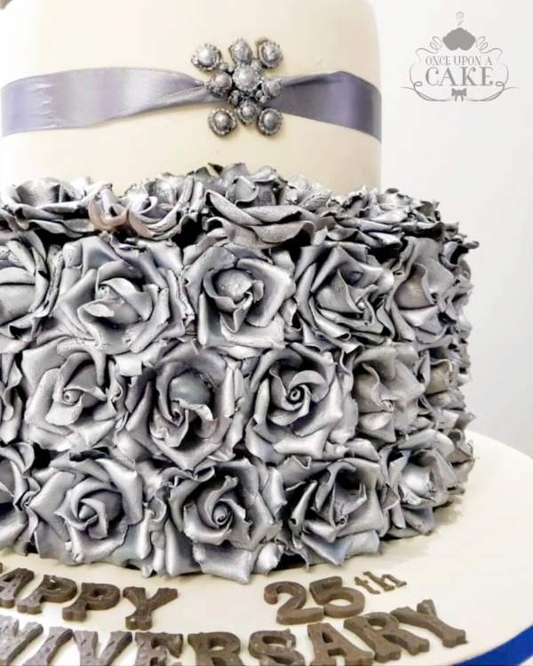Silver Wreath Of Roses