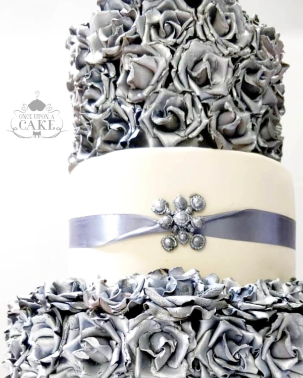 Silver Wreath Of Roses