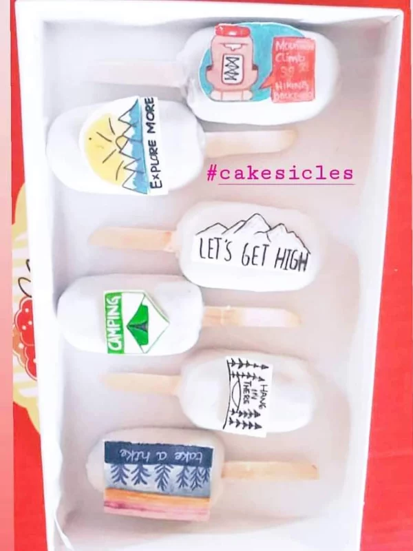 Camping trip cakesicles